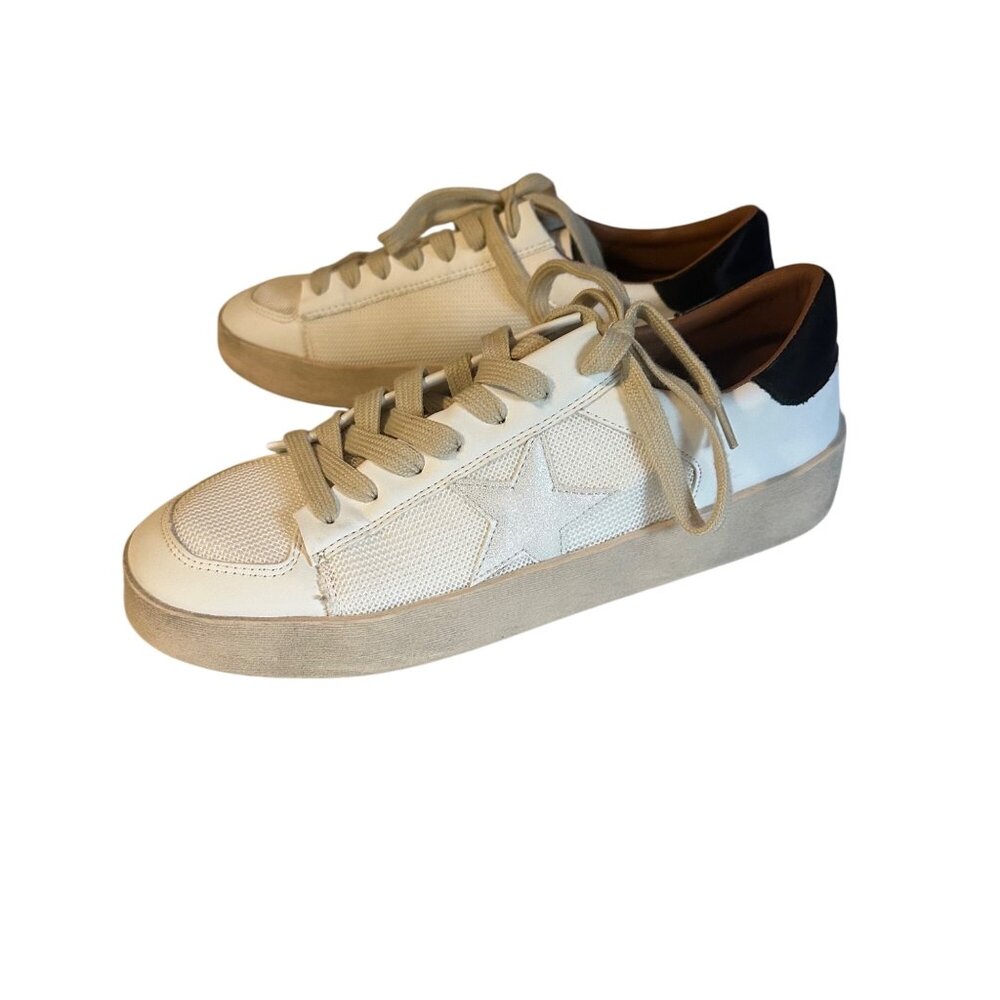 Corkys Hey Girl white and black Another Round sneakers size 9